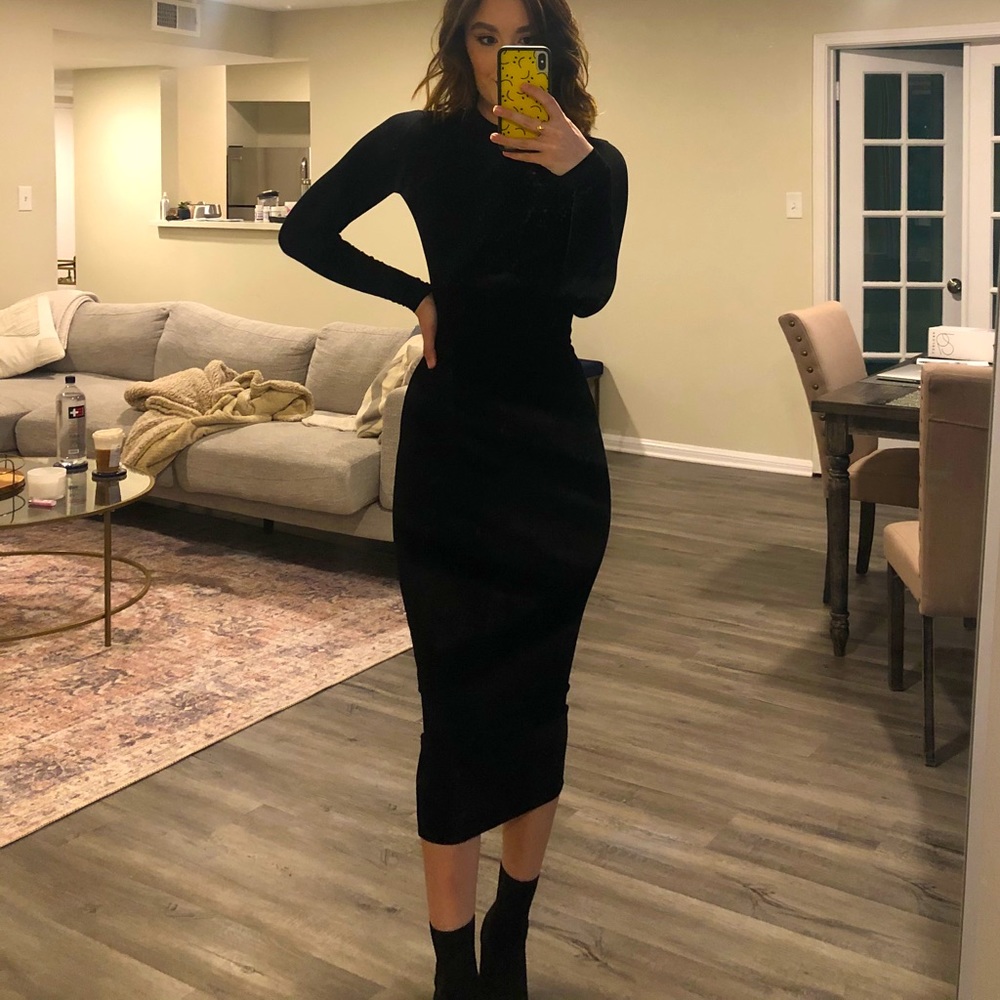Naked Wardrobe Bodycon Maxi Dress